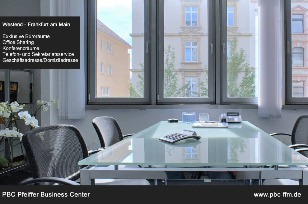Kleine Büros oder Geschäftsadresse in guter Lage von Frankfurt mieten: PBC Pfeiffer Business Center Kleine Büros oder Geschäftsadresse in guter Lage von Frankfurt mieten: PBC Pfeiffer Business Center