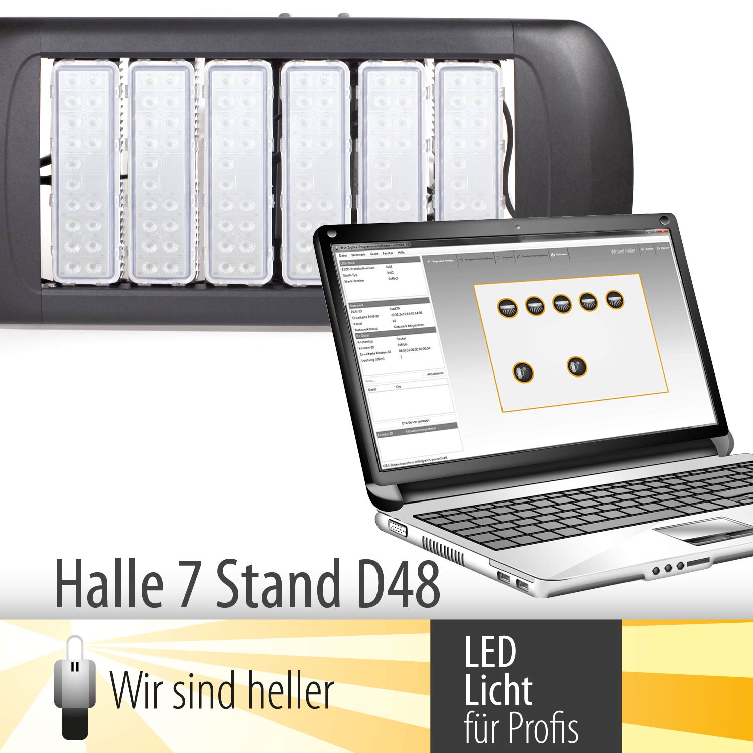 Wir sind heller - LED Licht für Profis auf der Eltefa Wir sind heller - LED Licht für Profis auf der Eltefa