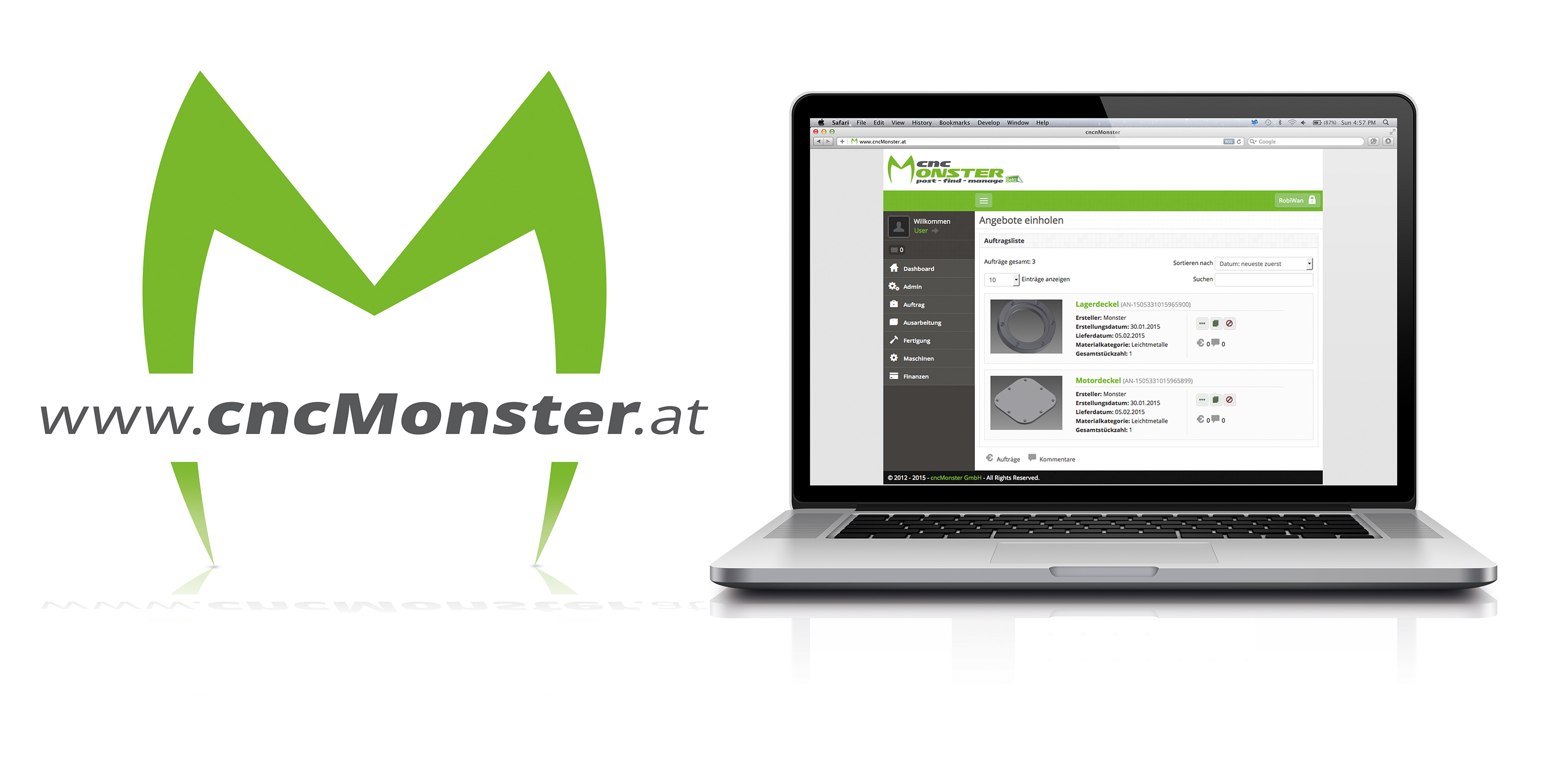cncMonster ? Auftragsvermittlung der nächsten Generation