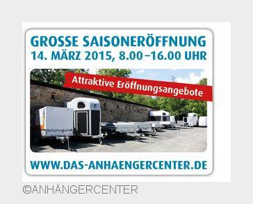 Das ANHÄNGERCENTER in Dresden lädt am 14. März zur großen Saisoneröffnung (Bildquelle: ANHÄNGERCENTE