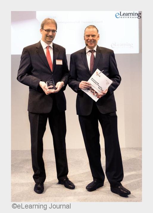 v.l.n.r. H. Stürmer, Leiter Innovationsmanagement SGD, F. Siepmann, Chefredakteur eLearning Journal 