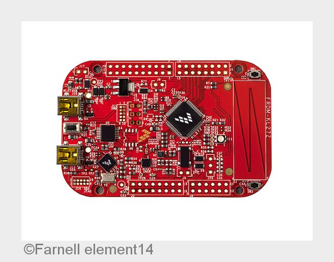 FRDM-KL27Z von Freescale (Bildquelle: Farnell element14) FRDM-KL27Z von Freescale (Bildquelle: Farnell element14)