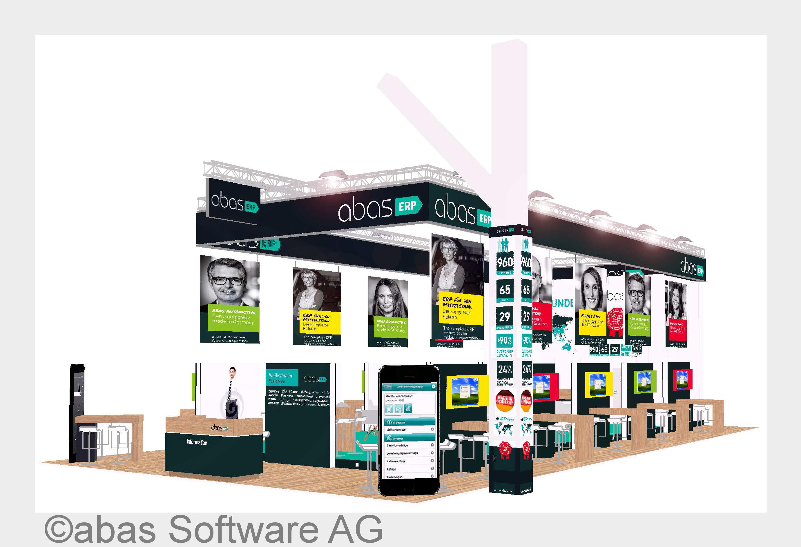 Der Stand von abas auf der CeBIT 2015 (Bildquelle: abas Software AG)