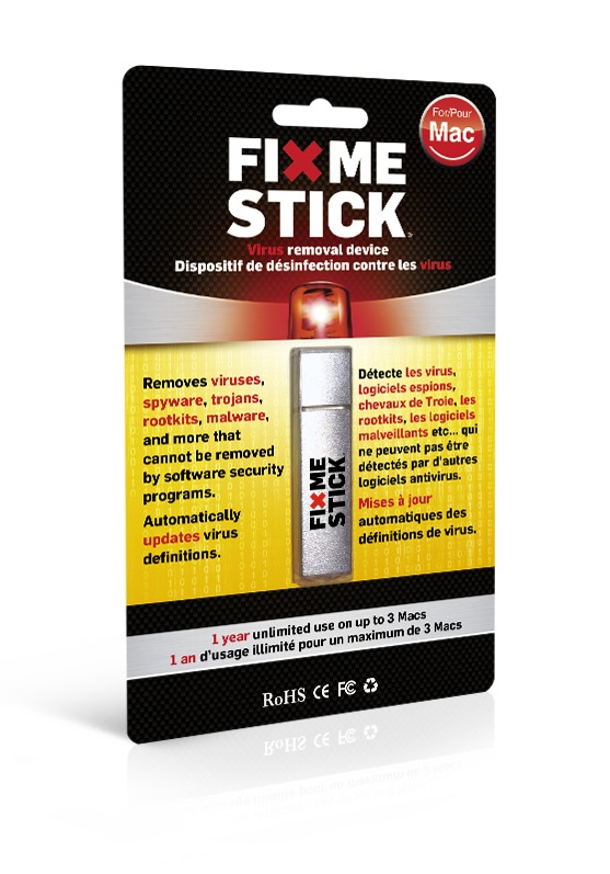 Der FixMeStick ist nach dem erfolgreichen Start für Windows-Systeme nun auch für Apple Mac im Handel Der FixMeStick ist nach dem erfolgreichen Start für Windows-Systeme nun auch für Apple Mac im Handel