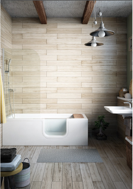 Conforma Badewanne mit integriertem Duschbereich von VitrA Bad Conforma Badewanne mit integriertem Duschbereich von VitrA Bad