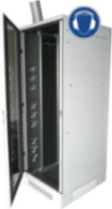 Schallgedämmter Serverschrank mit Abluftsystem