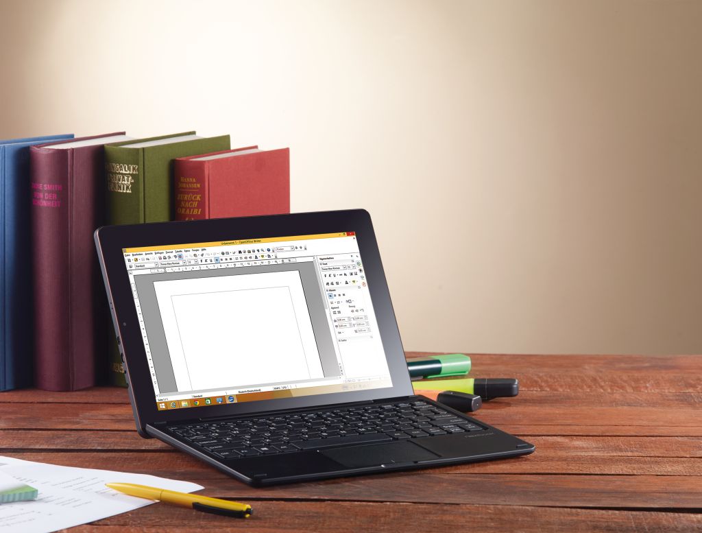Touchlet 10,1"-Tablet-PC XWi.10.twin mit IPS-Display und Windows 8.1, www.pearl.de