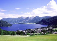 Blick auf St. Gilgen und den Wolfgangsee Blick auf St. Gilgen und den Wolfgangsee