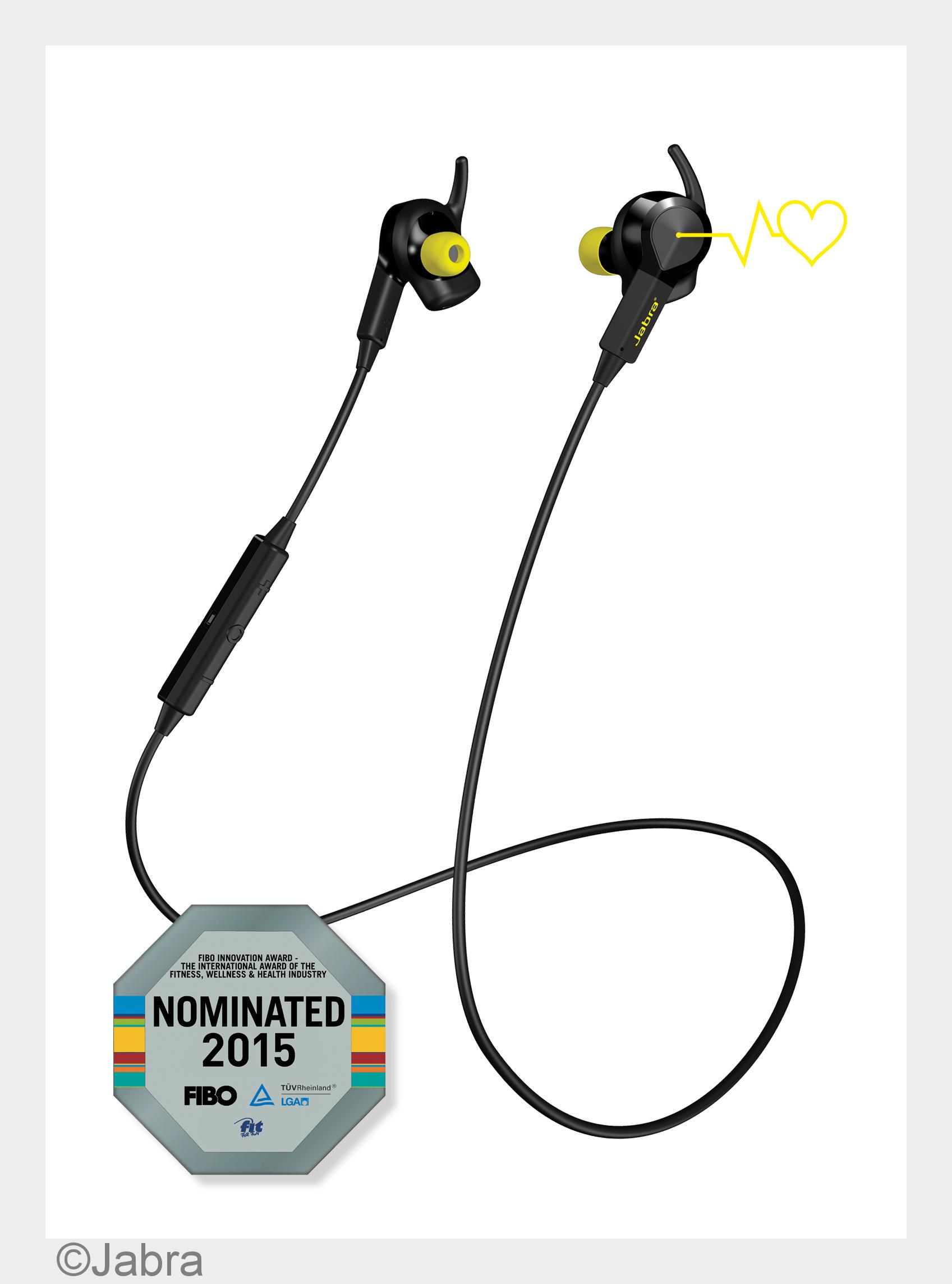 Jabra Sport Pulse Wireless ist FIBO AWARD Finalist in der Kategorie?Gesundheitsförderung?(Bildquelle Jabra Sport Pulse Wireless ist FIBO AWARD Finalist in der Kategorie?Gesundheitsförderung?(Bildquelle