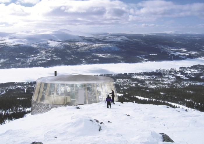 Skybar auf dem Gipfel des Hovärken Skybar auf dem Gipfel des Hovärken