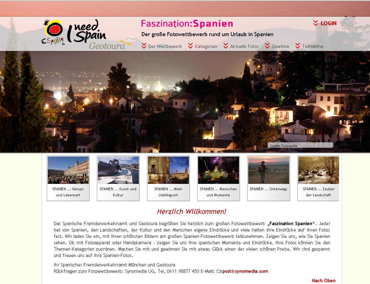 Großer Spanien-Fotowettbewerb des Spanischen Fremdenverkehrsamtes mit tollen Gewinnen,u.a. Reisen,Co
