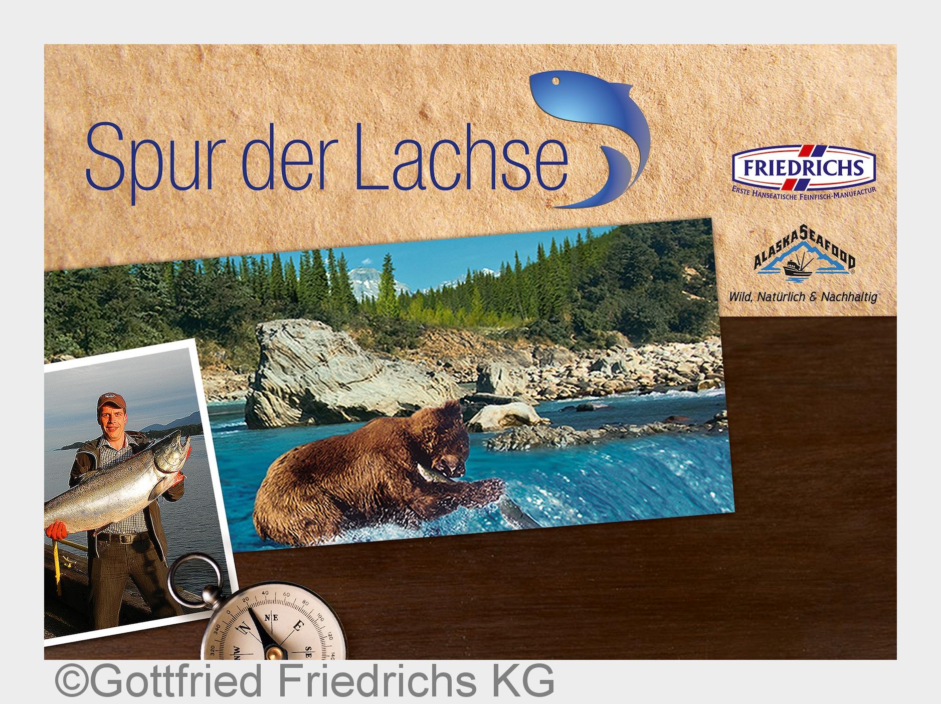 FRIEDRICHS setzt erneut Trends und schickt Verbraucher auf die Spur der Lachse nach Alaska! (Bildque