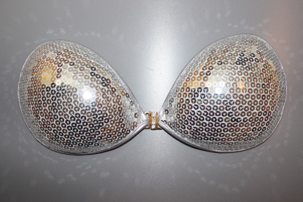 Klebe-BH"Disco Silber" Klebe-BH"Disco Silber"