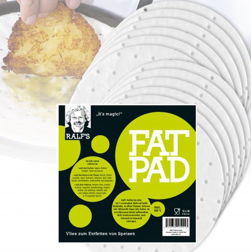 Das intelligente Lebensmittel-Vlies zum einfachen Entfetten: Ralfs FatPad Das intelligente Lebensmittel-Vlies zum einfachen Entfetten: Ralfs FatPad