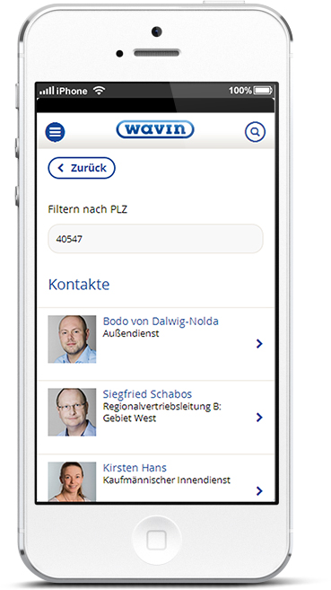 Die Gebäudetechnik-App bietet direkte Kontakte zu Händlern und Fachleuten - ideal für die Baustelle. Die Gebäudetechnik-App bietet direkte Kontakte zu Händlern und Fachleuten - ideal für die Baustelle.