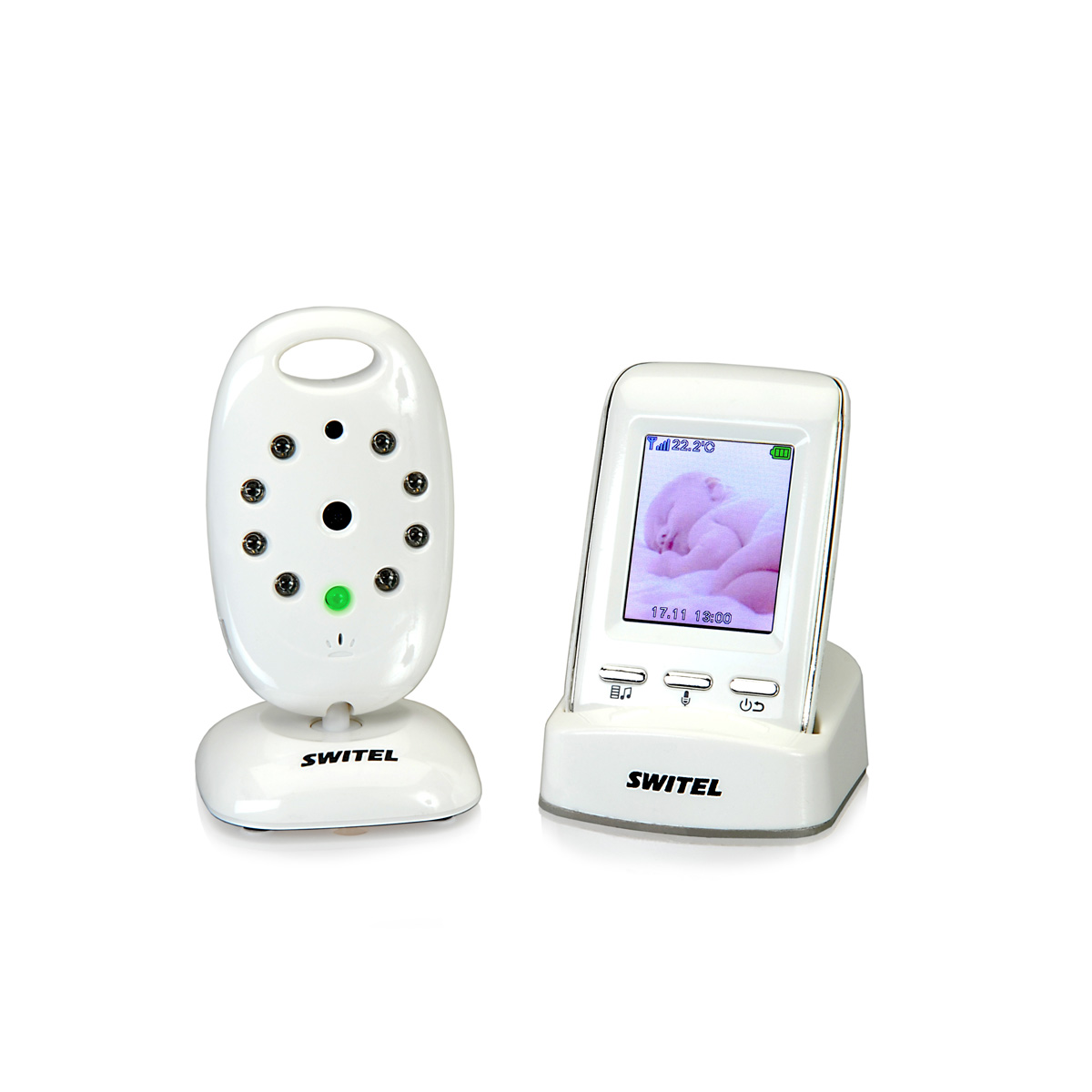 Mini im Format und großin der Leistung: das neue Video-Babyphone Mini BCF 808 von SWITEL. Mini im Format und großin der Leistung: das neue Video-Babyphone Mini BCF 808 von SWITEL.