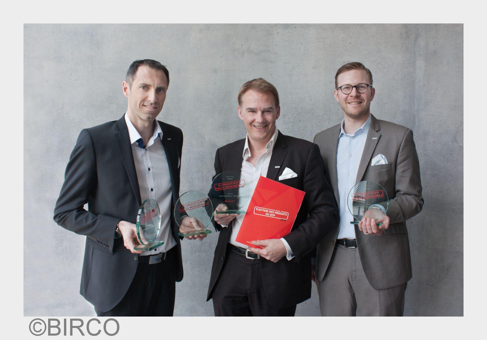Große Freude bei der BIRCO GmbHüber vier Produktauszeichnungen in Frankreich. (Bildquelle: BIRCO) Große Freude bei der BIRCO GmbHüber vier Produktauszeichnungen in Frankreich. (Bildquelle: BIRCO)