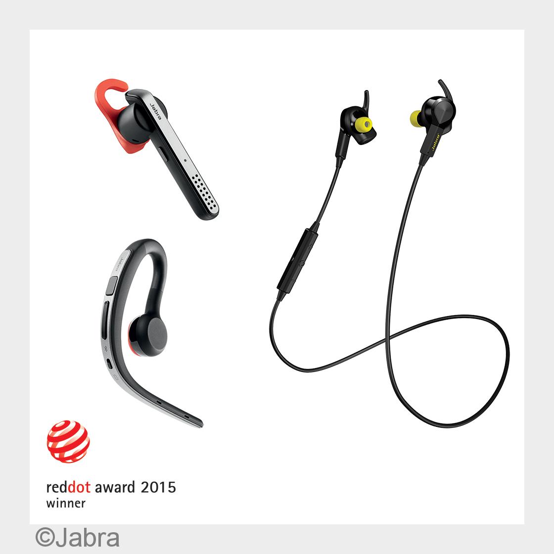 Renommierter Product Design Award für Jabra Sport Pulse Wireless, Jabra Stealth und Jabra Storm (Bil Renommierter Product Design Award für Jabra Sport Pulse Wireless, Jabra Stealth und Jabra Storm (Bil