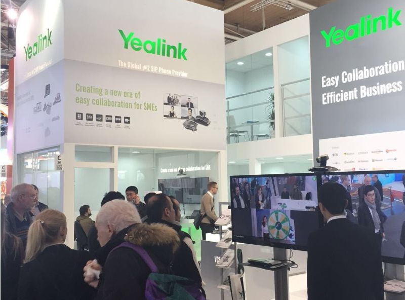 Highlight des Yealink CeBIT-Auftritts: das Videoconferencing-System VCS. Highlight des Yealink CeBIT-Auftritts: das Videoconferencing-System VCS.
