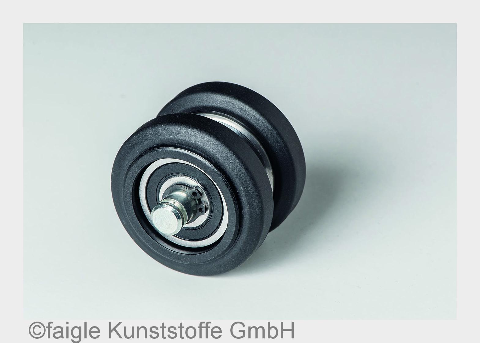 Schutz vor den Kräften des Antriebsriemens: Die Rolle hat einen Stahlblechring als Einlage. (Bildque