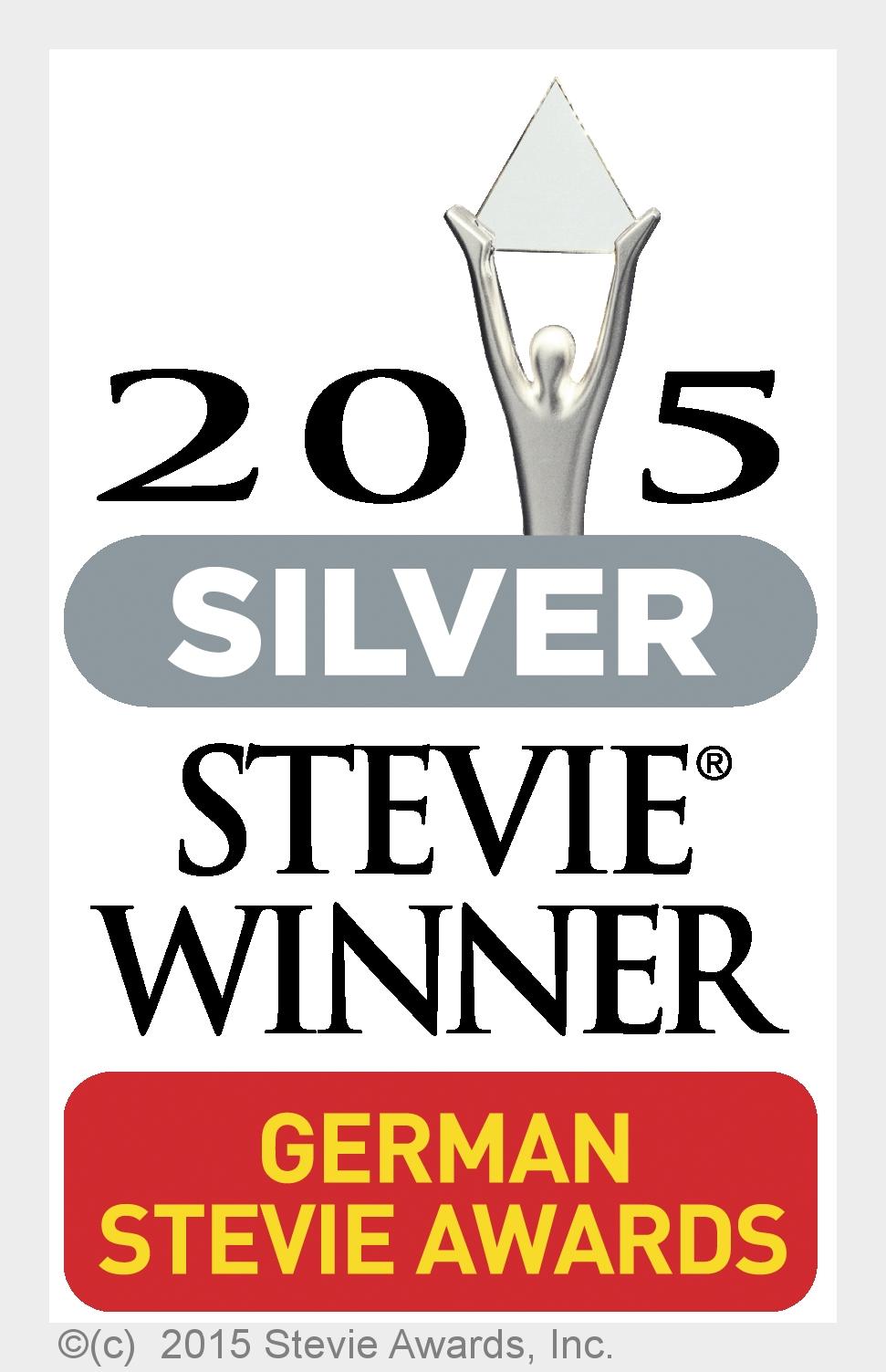 E2open gewinnt mit E2open DataHub den Silver Stevie®Award bei den German Stevie Awards 2015 (Bildque
