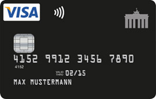 Echte VisaCard Kreditkarte (hochgeprägt, mit Kreditrahmen) auch bei grenzwertiger Bonität