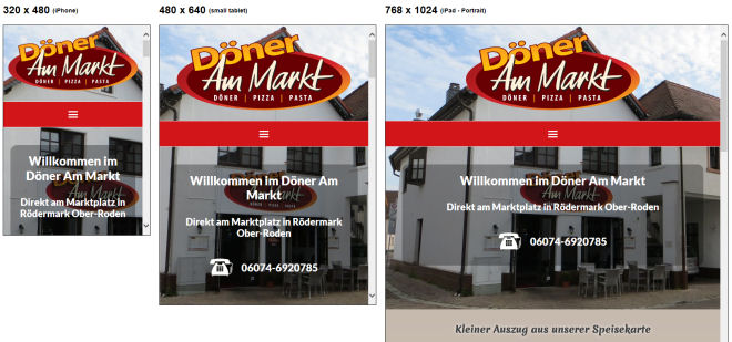 Responsive-Webdesign für Restaurant-Homepages