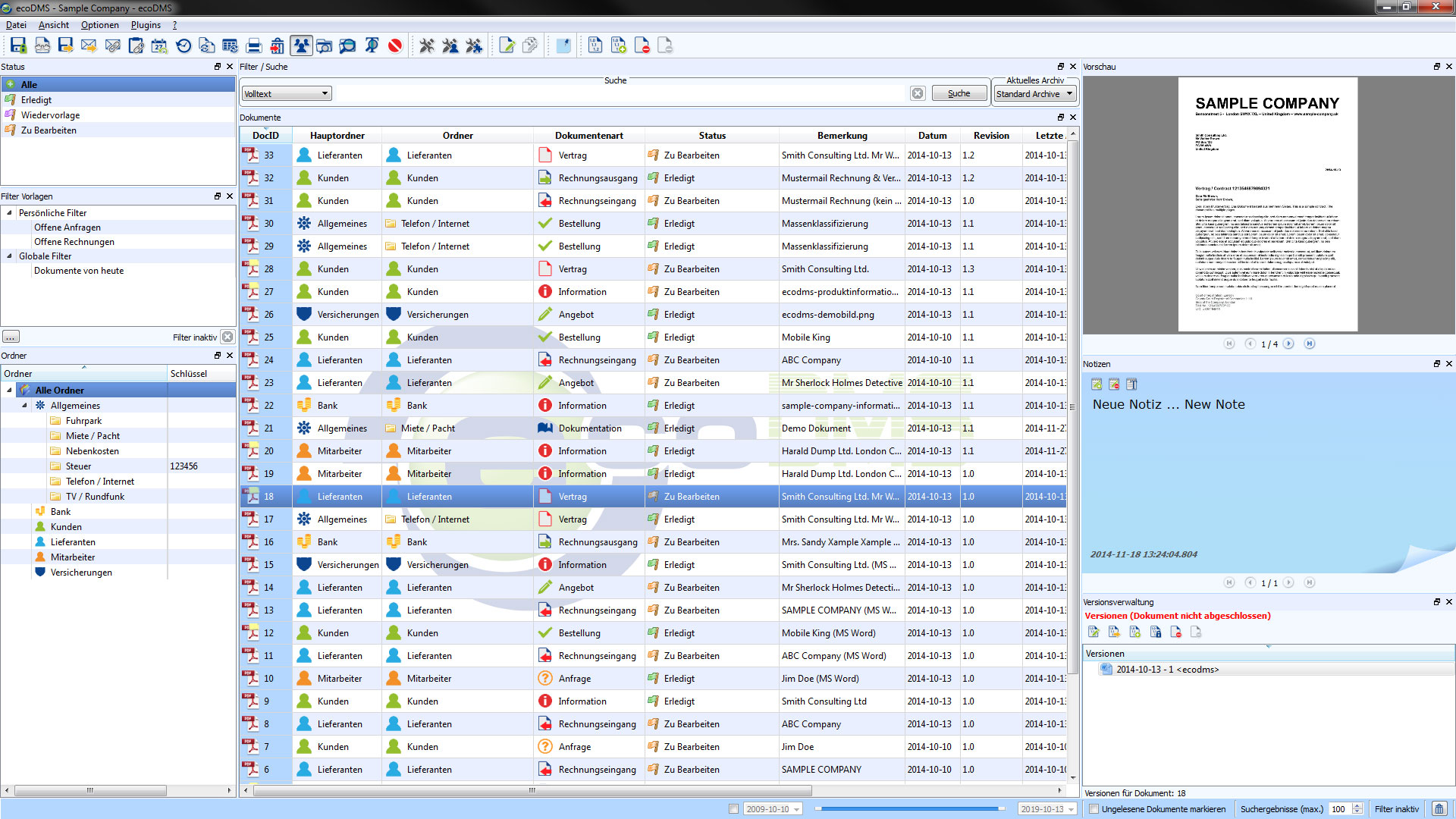 Der Zugriff auf die ecoDMS Dokumente istüber Desktop-Programme direkt am eigenen Computer möglich.