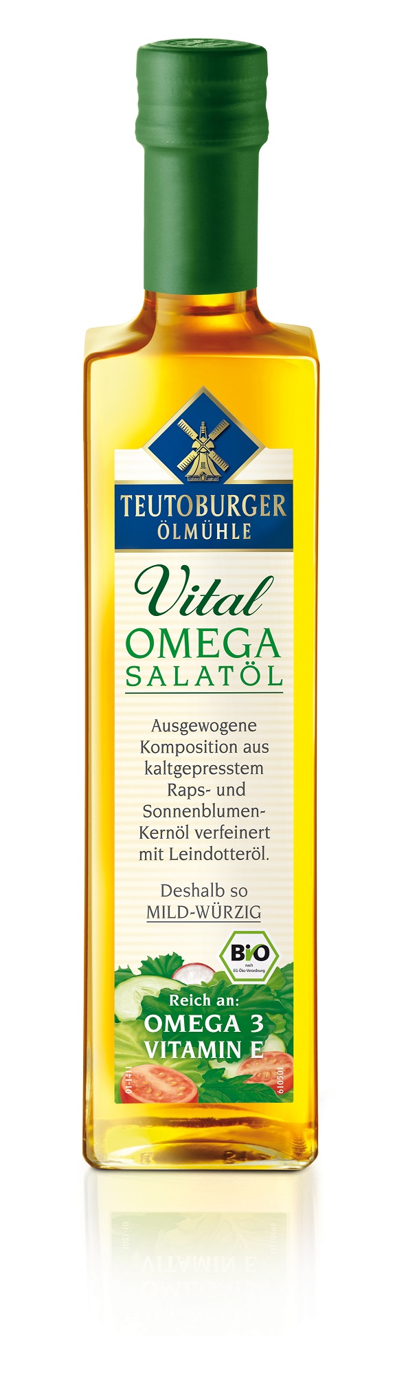 Das neue Bio Omega-Salatöl der TeutoburgerÖlmühle.