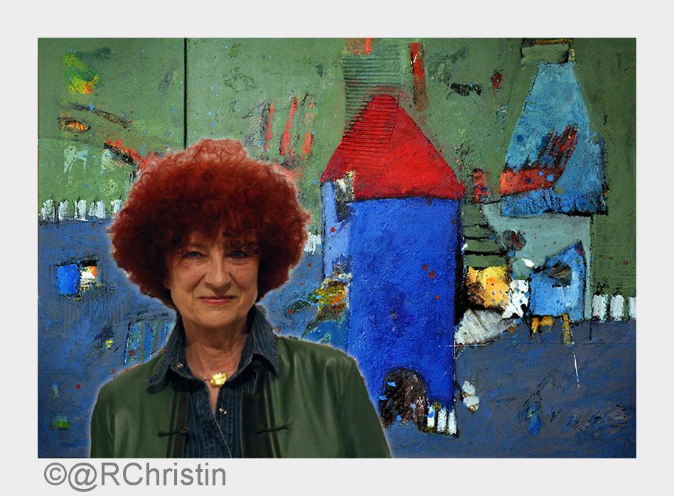 Renate Christin vor Ihrem"my house in the middle of the street" (Bildquelle: @RChristin)