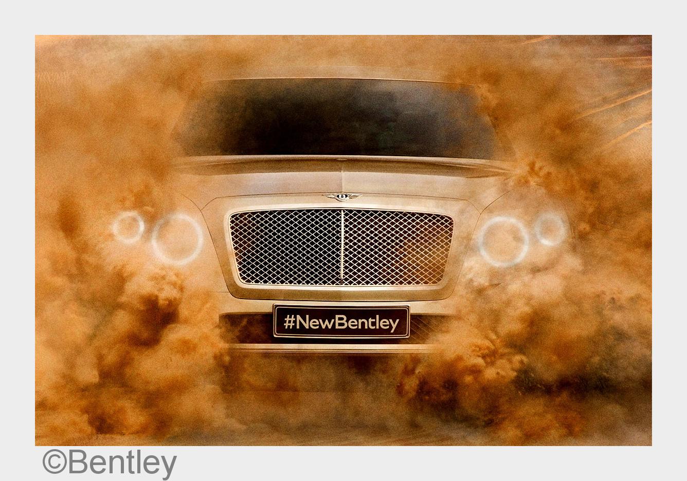 Ein erster zaghafter Ausblick auf den neuen Bentley?Bentayga?. (Bildquelle: Bentley)
