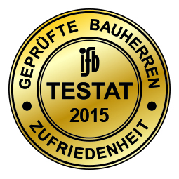 Vertrauenssiegel der Qualitätsgemeinschaft ifb Institut und BAUHERRENreport