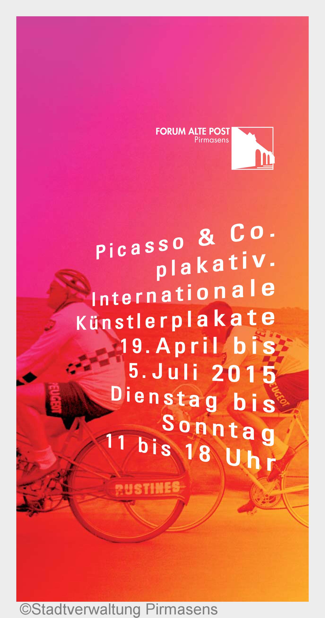Flyeransicht zur Sonderausstellung?Picasso& Co. plakativ. Internationale Künstlerplakate?(Bildqu Flyeransicht zur Sonderausstellung?Picasso& Co. plakativ. Internationale Künstlerplakate?(Bildqu