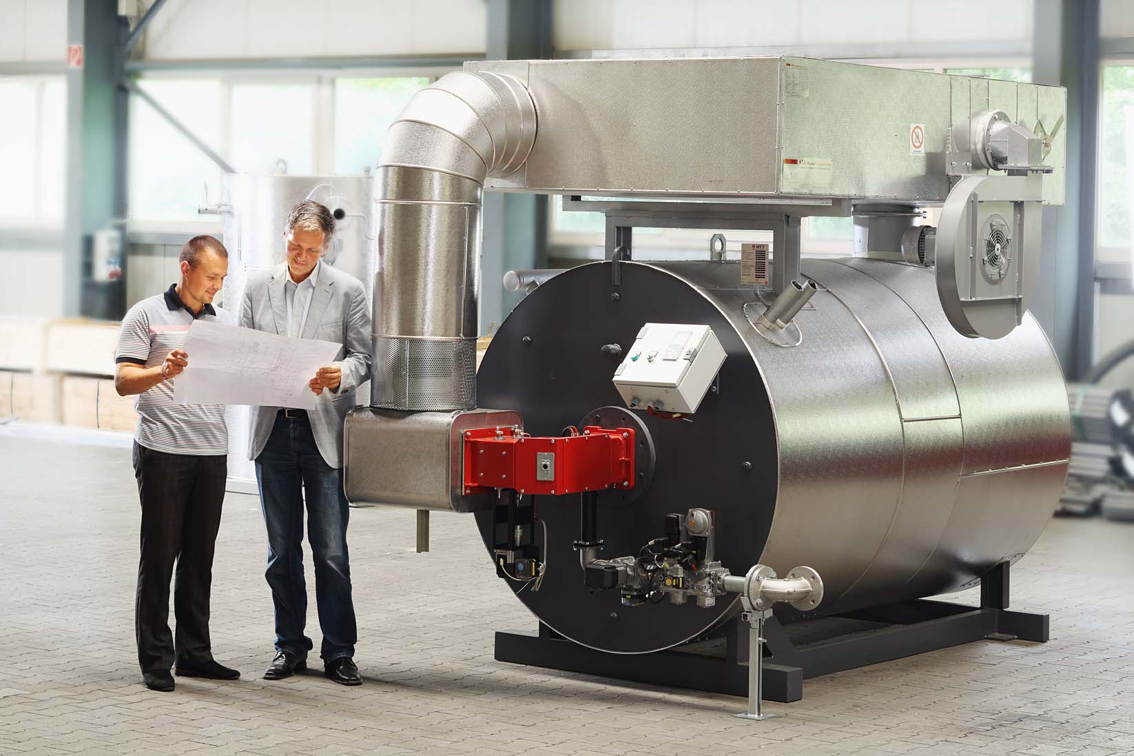 700 kW Thermalölerhitzer mit dem HTT Effizienzkit Apek mini zur Steigerung der Energieeffizienz