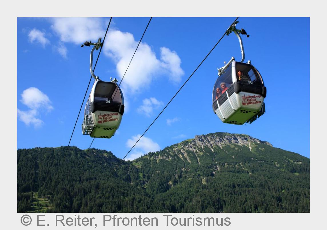 Freie Fahrt mit der Breitenbergbahn (Bildquelle:©E. Reiter, Pfronten Tourismus)