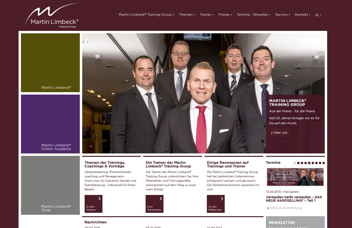 Relaunch bei der Martin Limbeck®Training Group