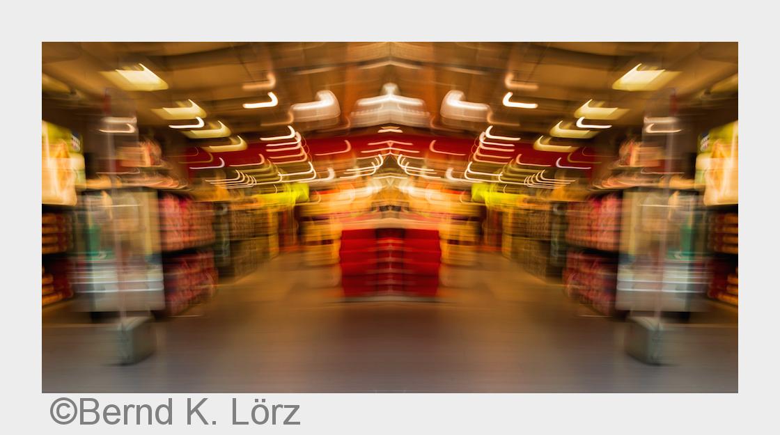 ?KonsumWege?heißt dieses Bild aus dem?LebensWelten?-Zyklus des Künstlers Bernd K. Lörz. (Bildquelle: