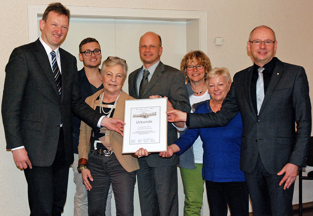 Eningen: Foerderpreis Uebergabe im Rathaus