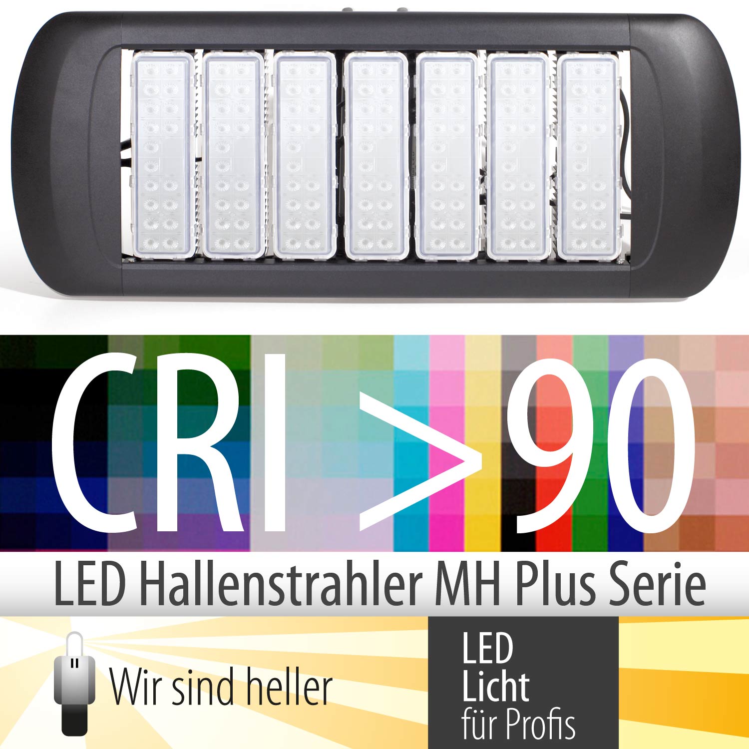 LED Hallenstrahler MH Plus mit hoher Farbwiedergabe