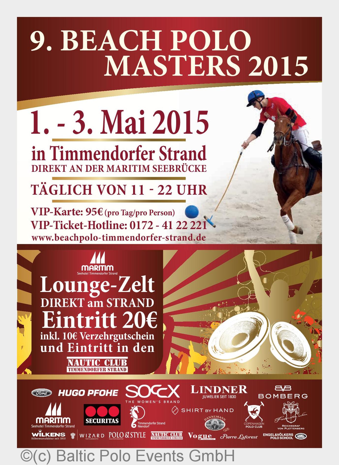 Beach Polo Masters - 01.?03. Mai 2015, Timmendorfer Strand (Bildquelle: (c) Baltic Polo Events GmbH)