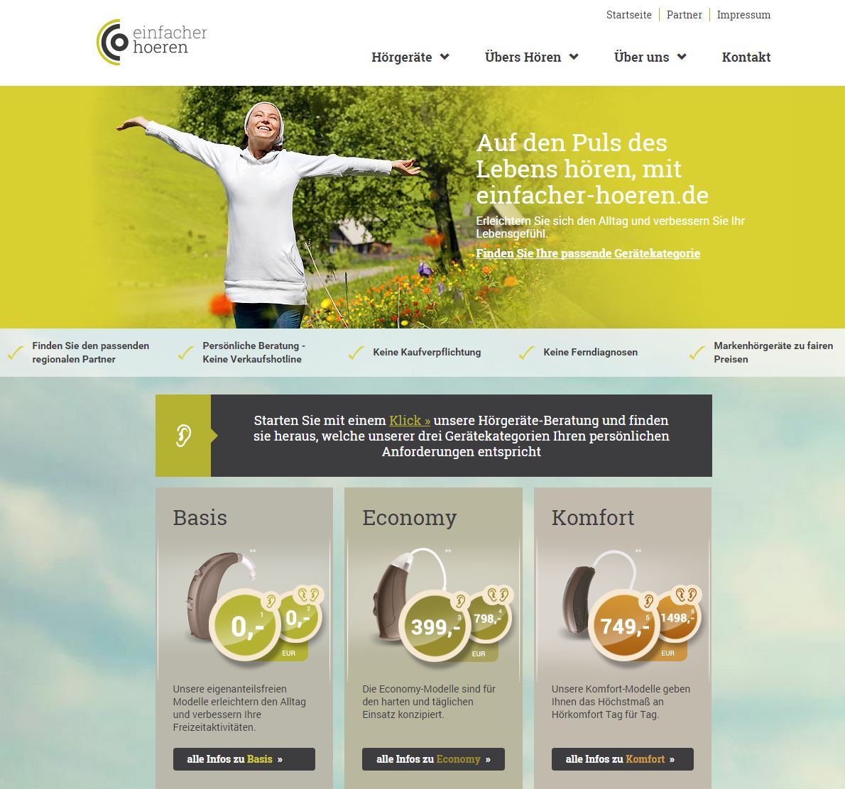 Das Hörgeräte Portal einfacher-hören.de