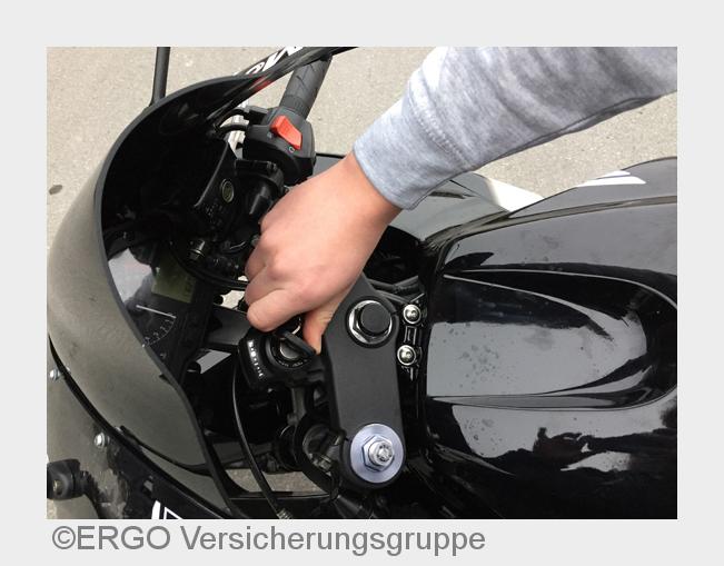 Motorraddiebstahl (Bildquelle: ERGO Versicherungsgruppe)