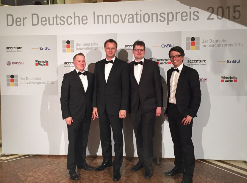 Team agileSI GmbH v.l.n.r. Thomas Meindl, Andreas Mertz, Boris Gehring, Christoph Aschauer