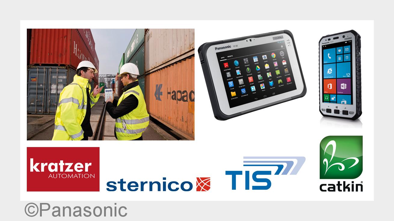 Panasonic und Partner auf"transport logistic 2015" (Bildquelle: Panasonic)
