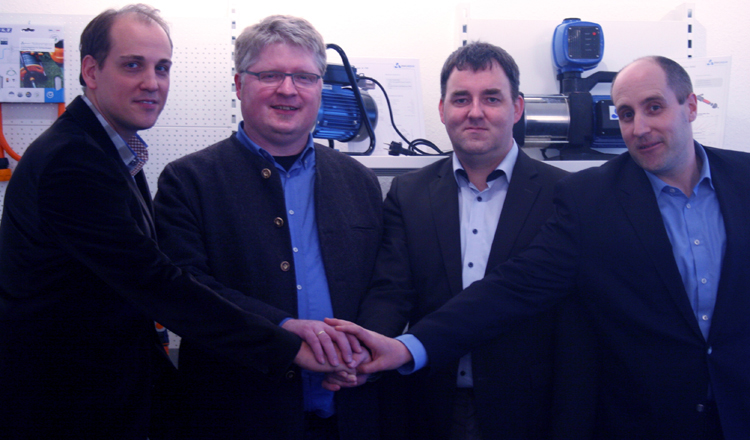 V.l.n.r.: Thorsten Schmidt, Ulrich Ehlert, Frank Pantel und Axel Pungs