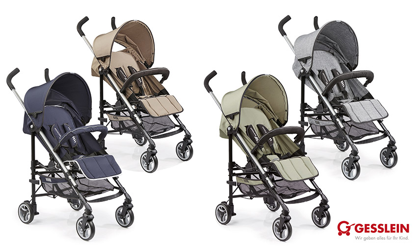 Den Buggy S5 von Gesslein gibt es jetzt auch in marine, cappuccino, khaki und grau meliert.