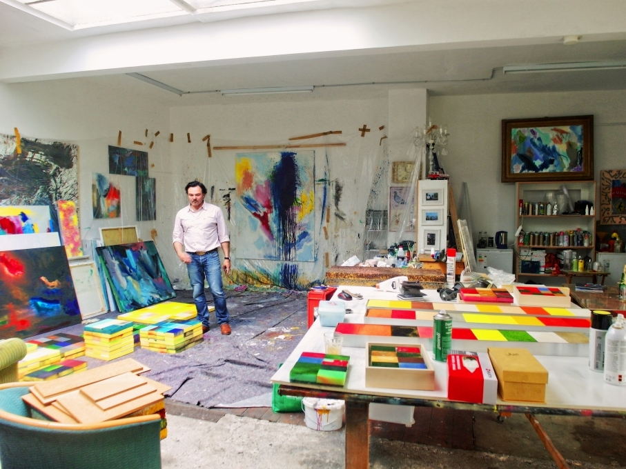 Fahar im Atelier in Karlsruhe