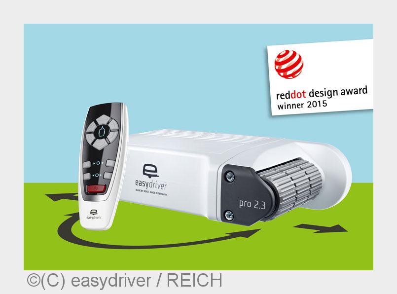 Die Caravan Rangierhilfe?easydriver pro?überzeugte die internationale Jury. (Bildquelle: (C) easydri Die Caravan Rangierhilfe?easydriver pro?überzeugte die internationale Jury. (Bildquelle: (C) easydri