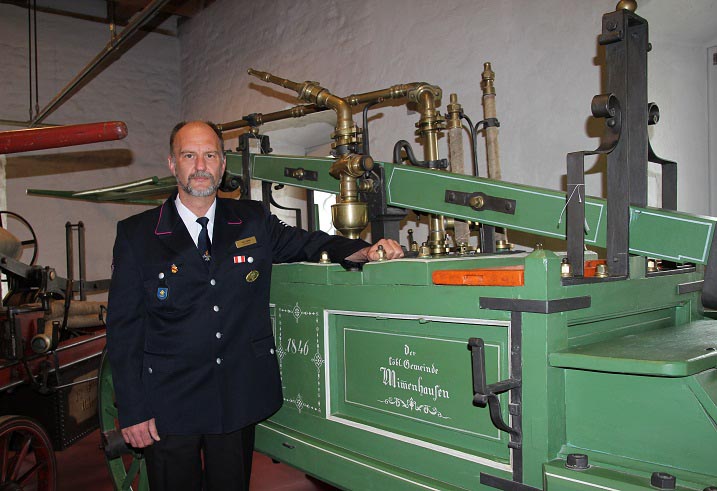 Timo Keirath, Gesamtkommandant der Salemer Feuerwehr. Timo Keirath, Gesamtkommandant der Salemer Feuerwehr.