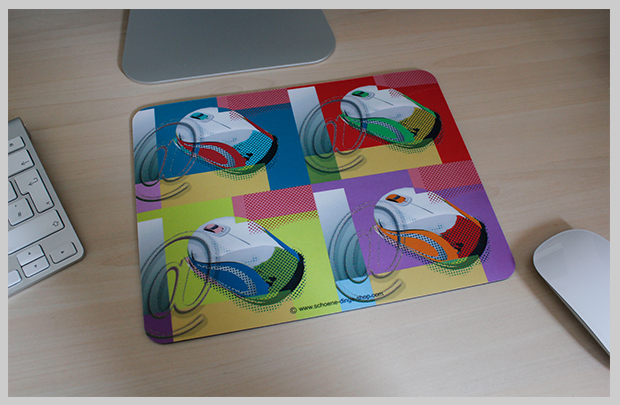 Pop Art Mousepad für Kunstkenner und Computerfreaks von Projekt Marketing Peter Vennebusch